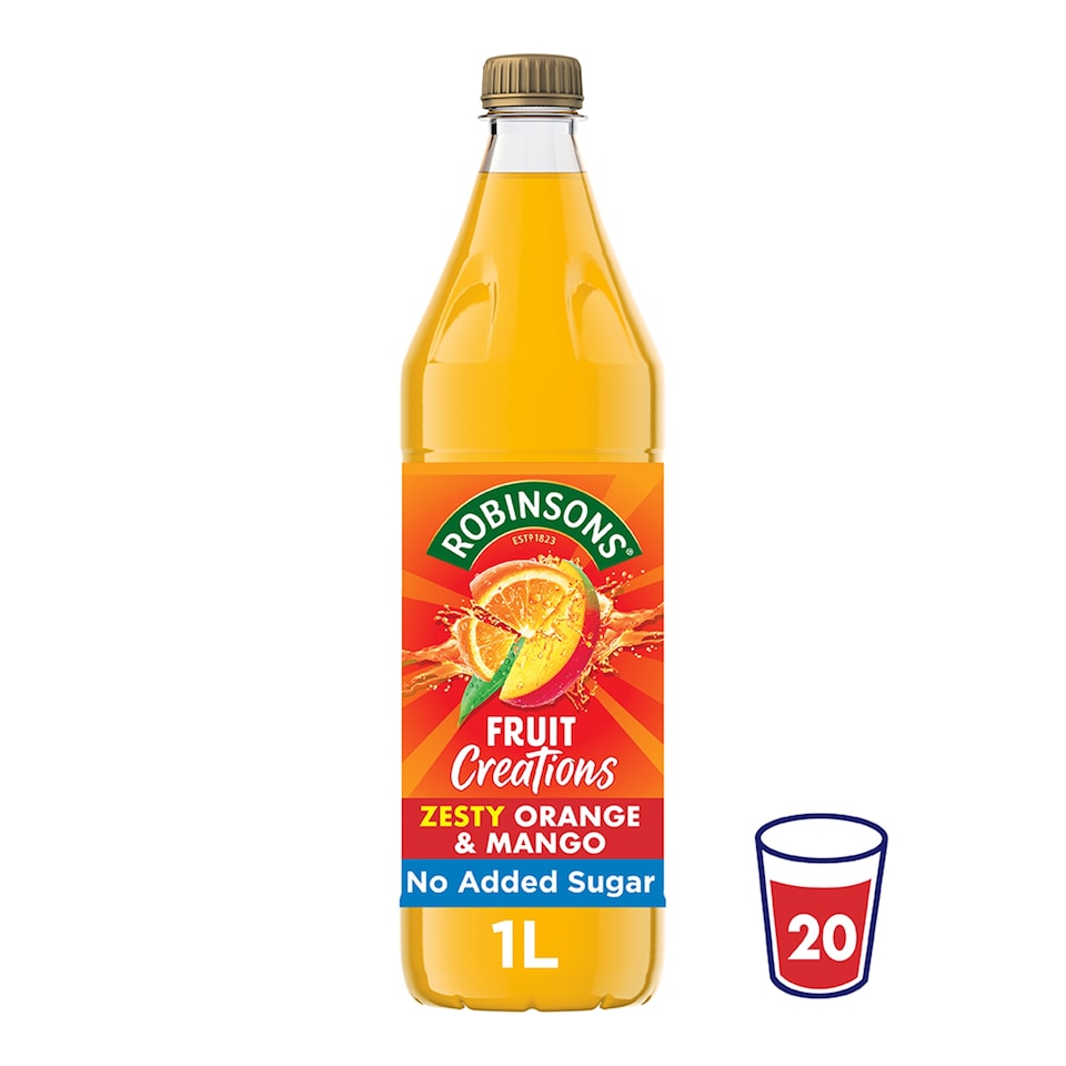 Robinsons Fruit Creations Orange & Mango Squash 1L