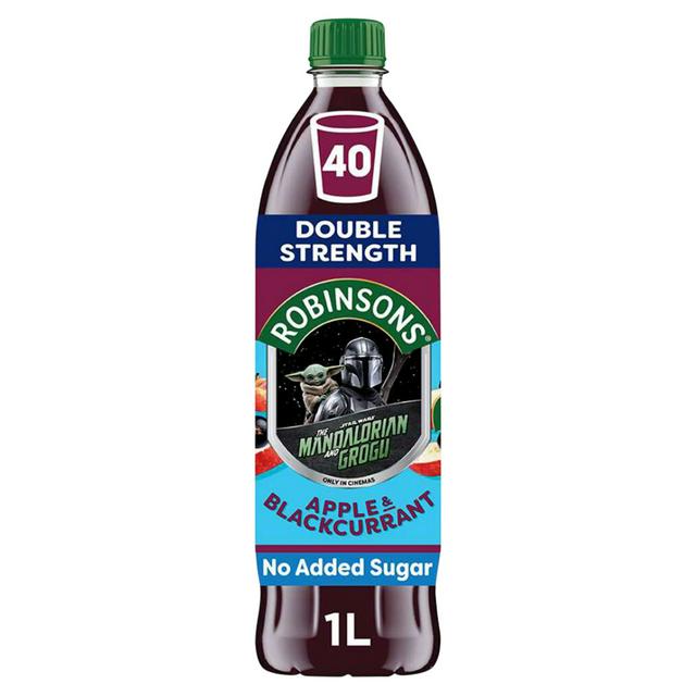 Robinsons 1L Double Strength Apple & Blackcurrant No Added Sugar Squash