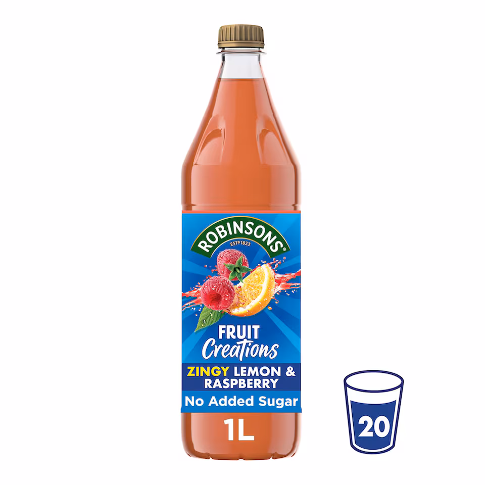Robinsons Fruit Creations Squash - Lemon & Raspberry 1L