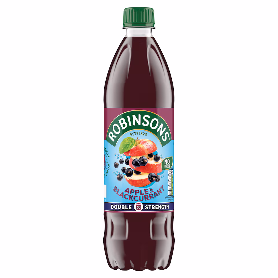 Robinsons Double Strength No Added Sugar Apple & Blackcurrant Squash 750ml