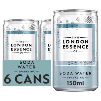 The London Essence Co. Sparkling Soda Water Cans 6 x 150ml