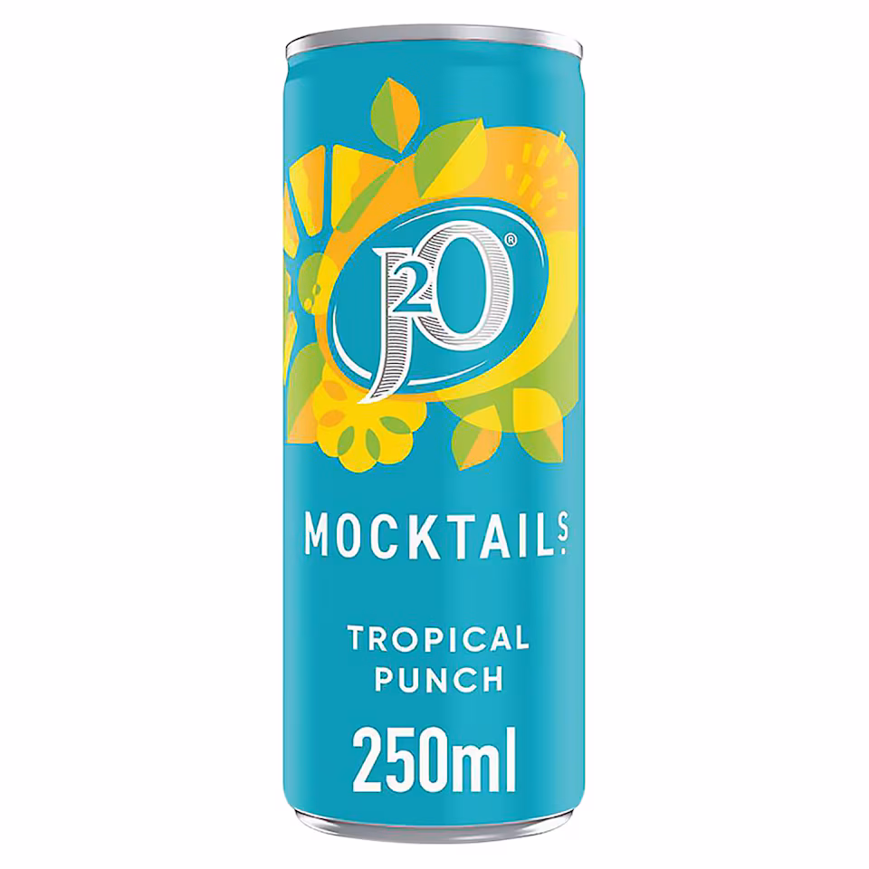 J2O Mocktail Tropical Punch 250ml Can