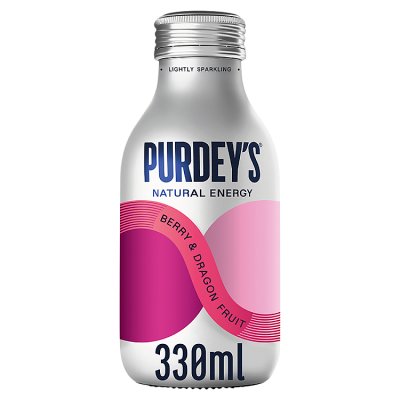 Purdey's Natural Energy Berry & Dragon Fruit 330ml Bottle