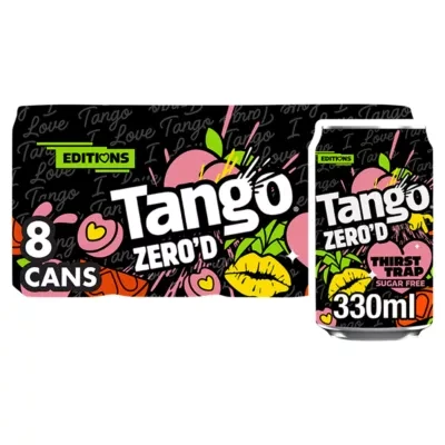 Tango Zero'd Thirst Trap Peach, Pineapple and Orange 8 x 330ml Cans