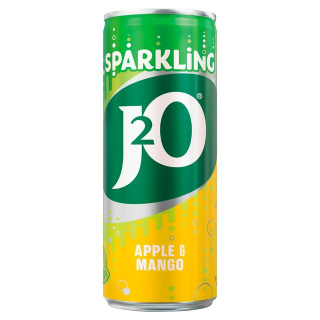 J2O 4 x 250ml Sparkling Apple & Mango Soft Drink Cans