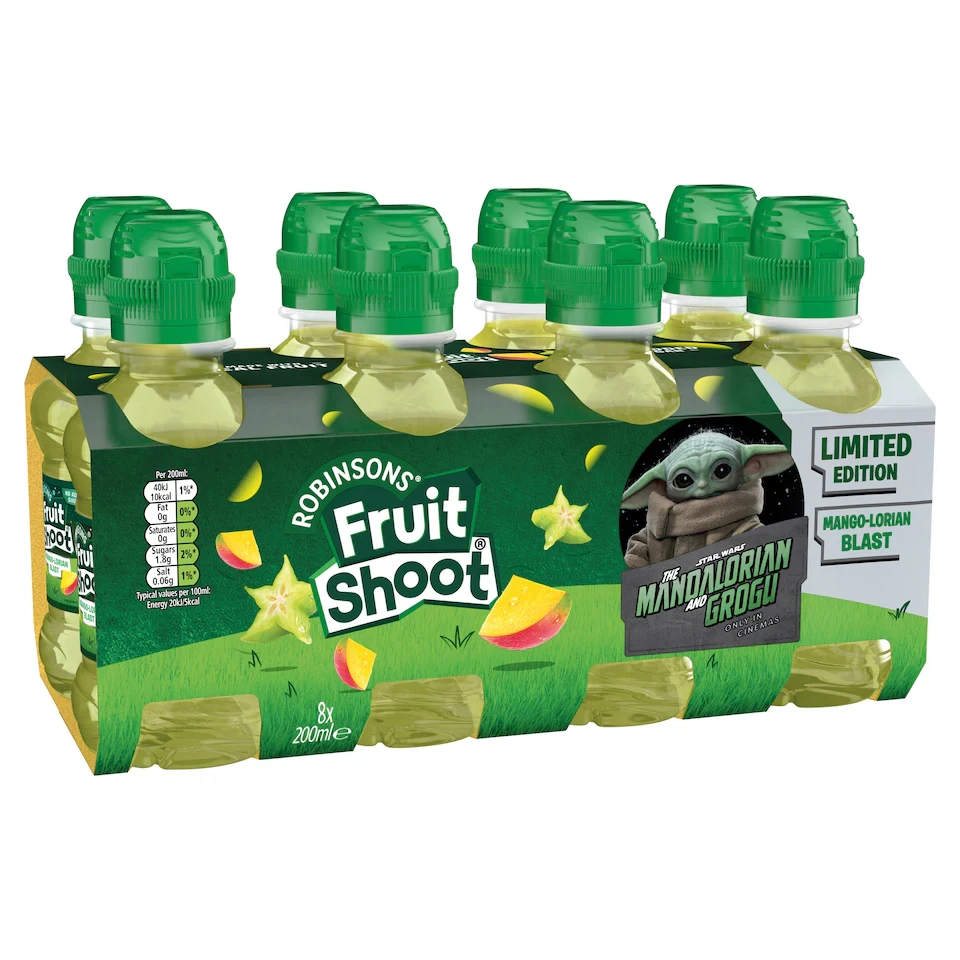 FRUIT SHOOT Limited Edition Mandalorian and Grogu Drink 8x200ml