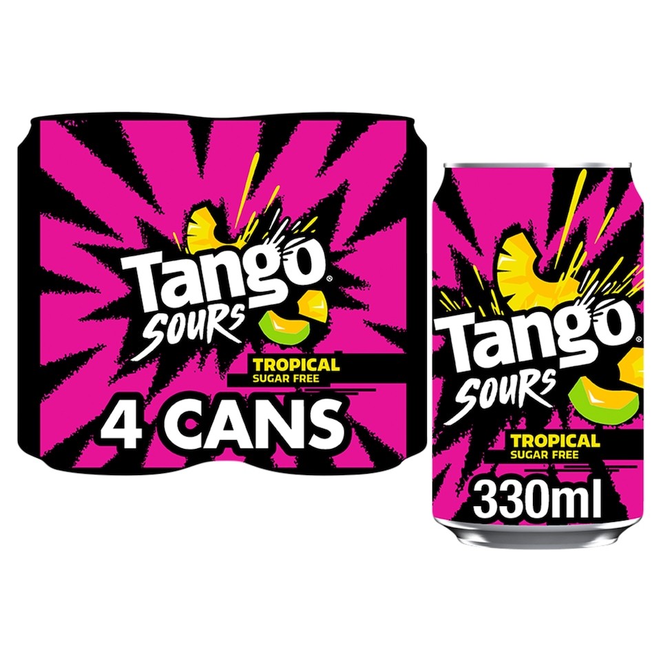TANGO Sours Tropical Sugar Free 4x330ml