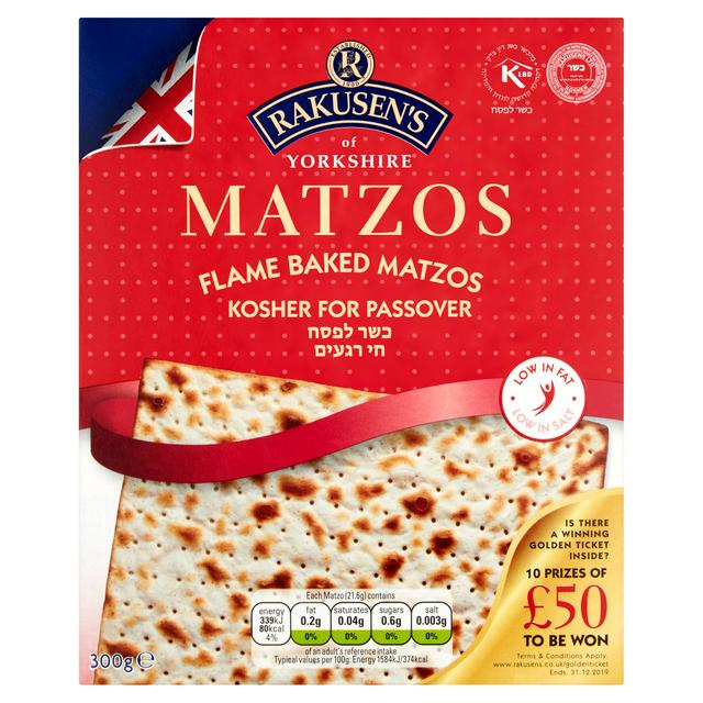 Rakusen's 400g Matzos Flame Baked Crackers