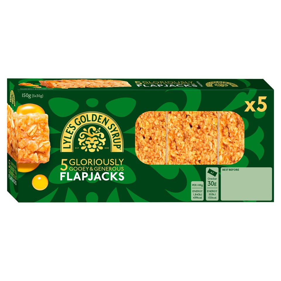 Lyle's Golden Syrup Flapjacks 5 x 30g (150g)