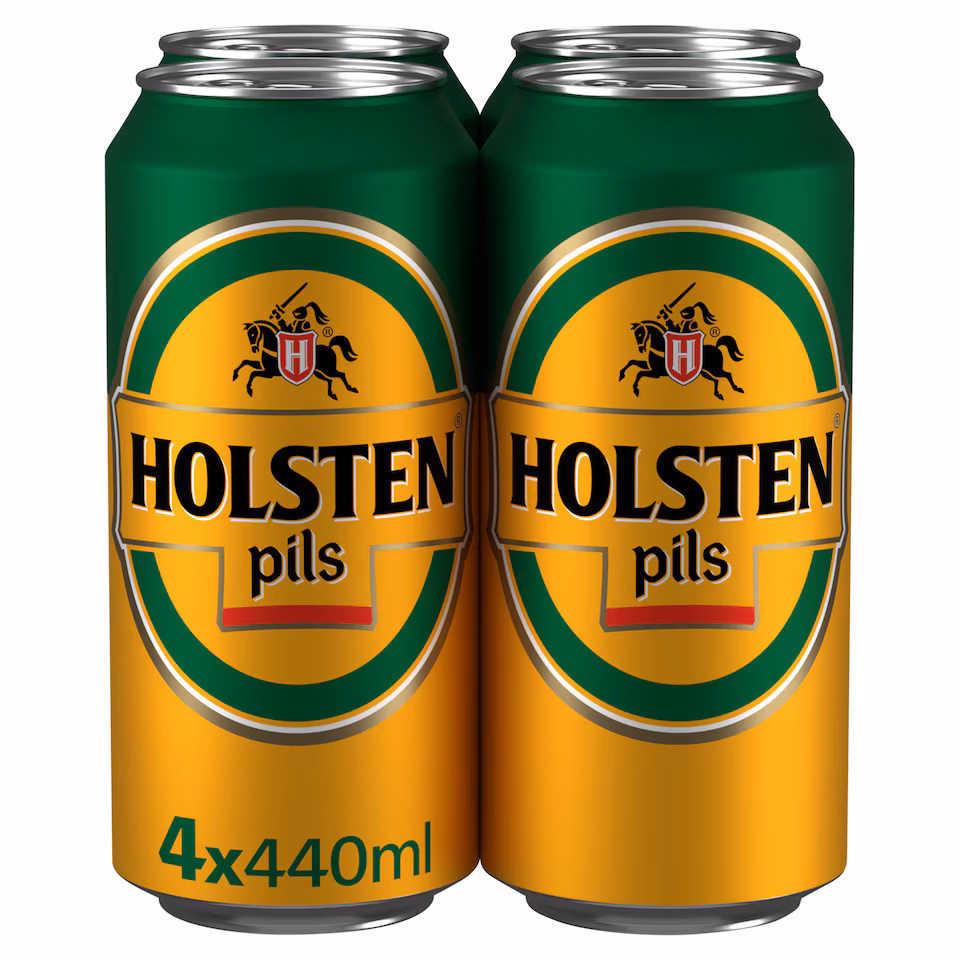 Holsten Pils Lager Beer Can 4x440ml