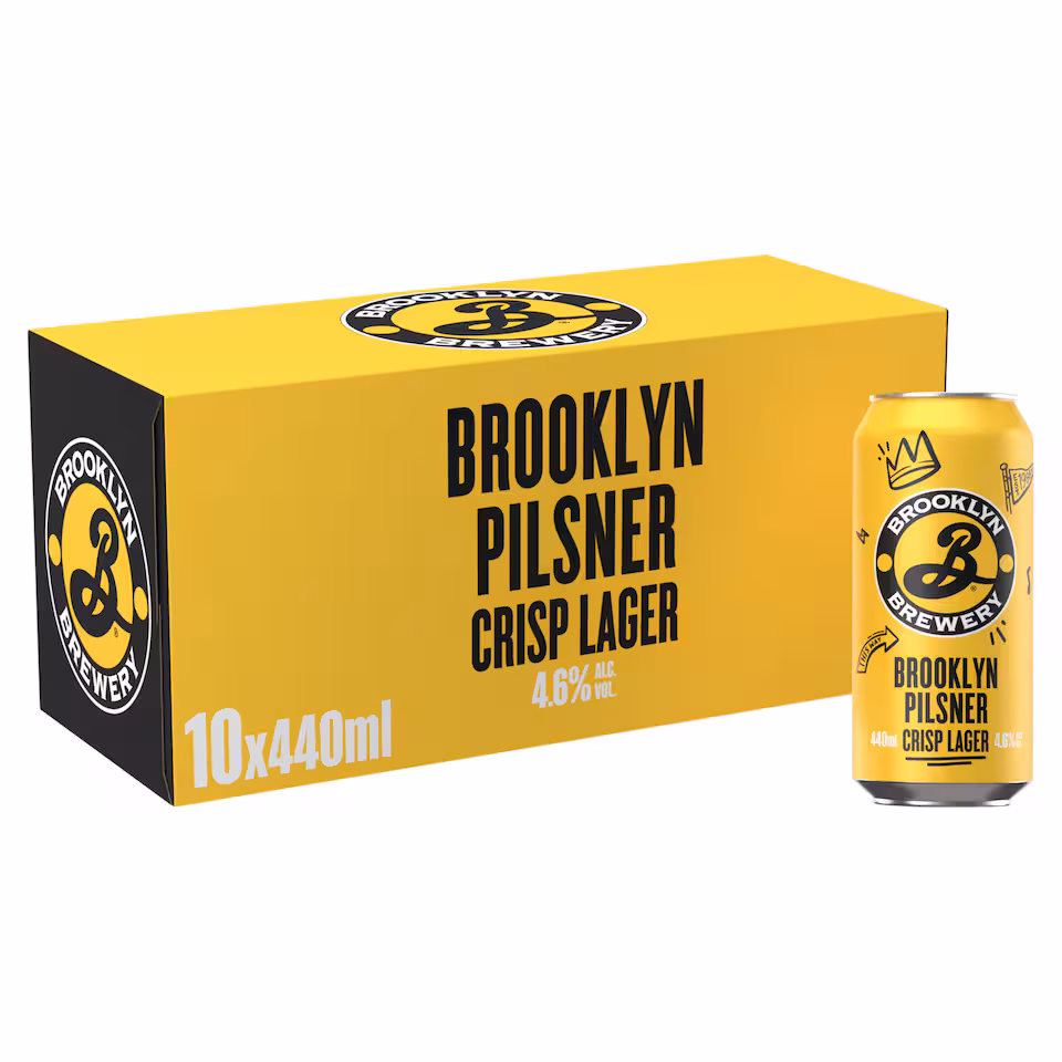 Brooklyn Pilsner Lager Beer Cans 10x440ml