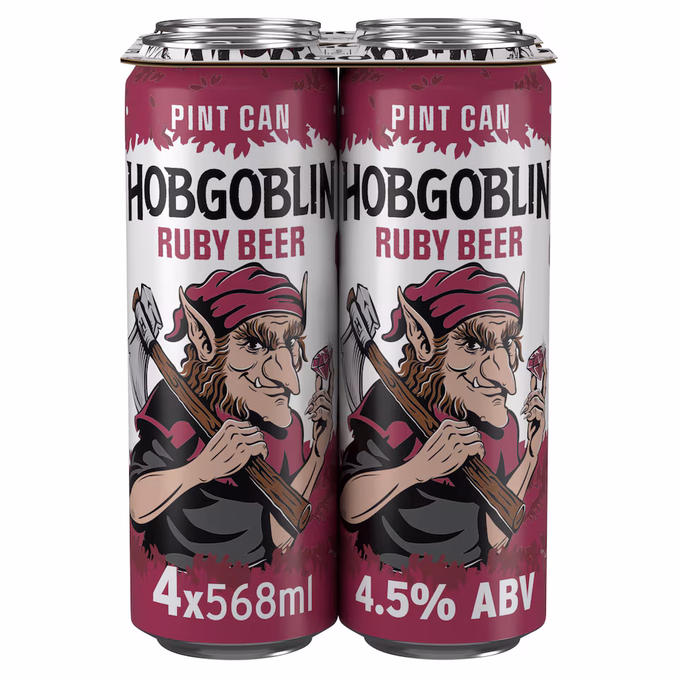 Hobgoblin Ruby Ale Beer Can 4x568ml