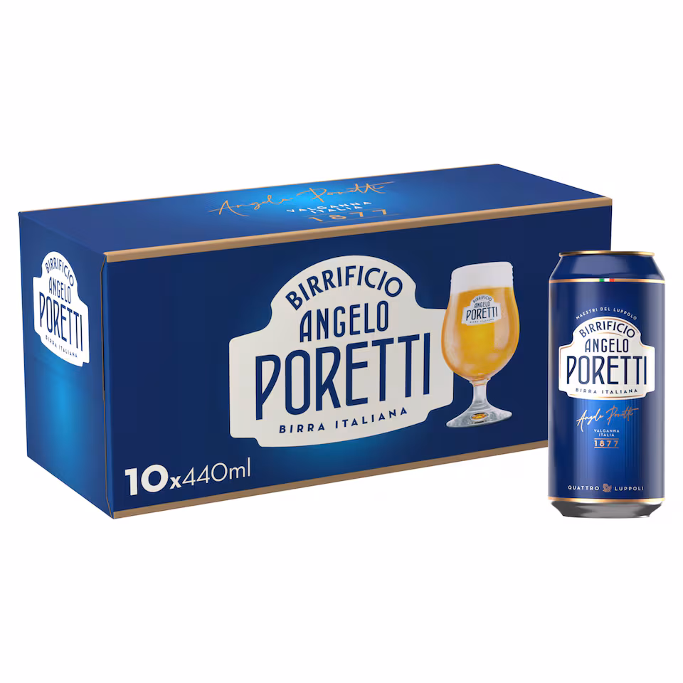 Angelo Poretti Premium Italian Lager Beer Can 10x440ml