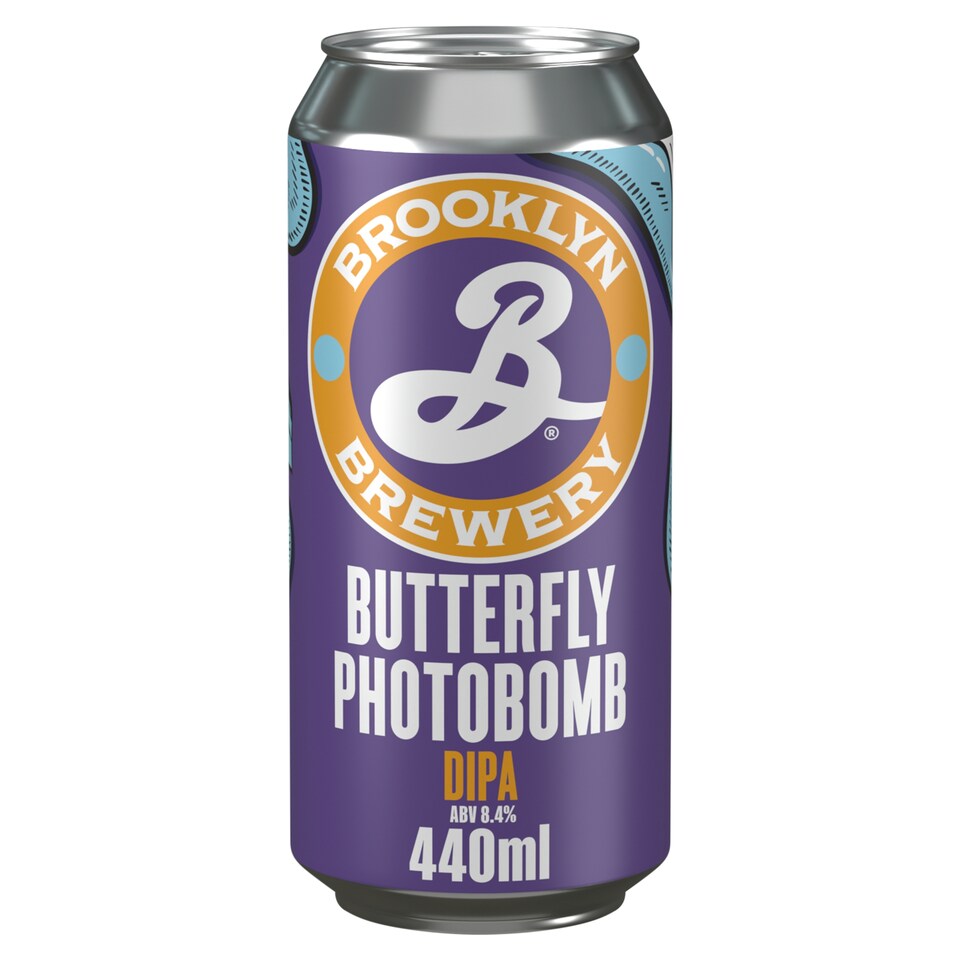 Brooklyn Brewery Butterfly Photobomb Double IPA Beer Can 440ml
