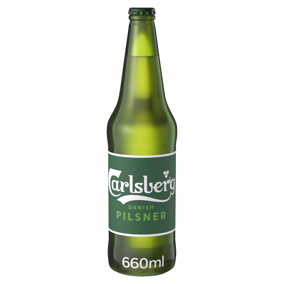 Carlsberg Danish Pilsner Lager Beer Bottle 660ml