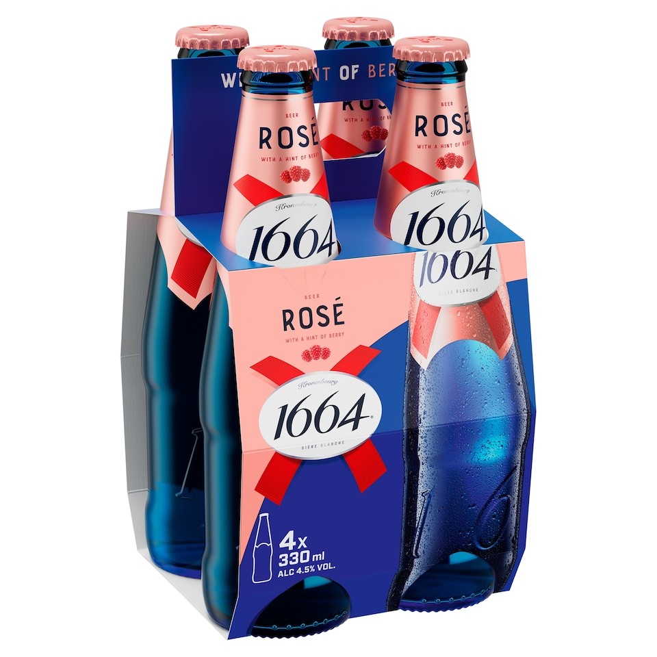 1664 Blanc Rose Premium Beer Bottle 4x330ml