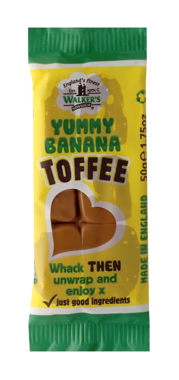 Walkers Toffee Bar Yummy Banana 50g