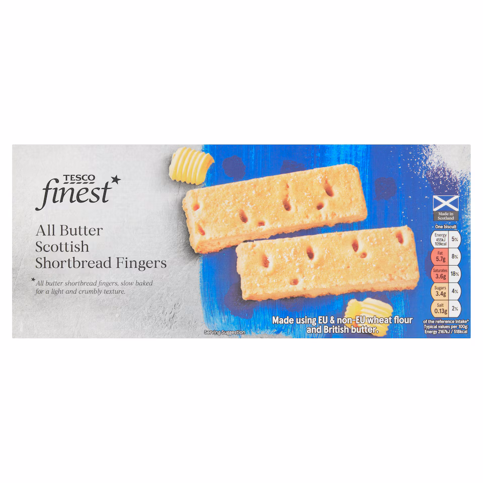 Tesco Finest Scottish Shortbread Fingers 165G