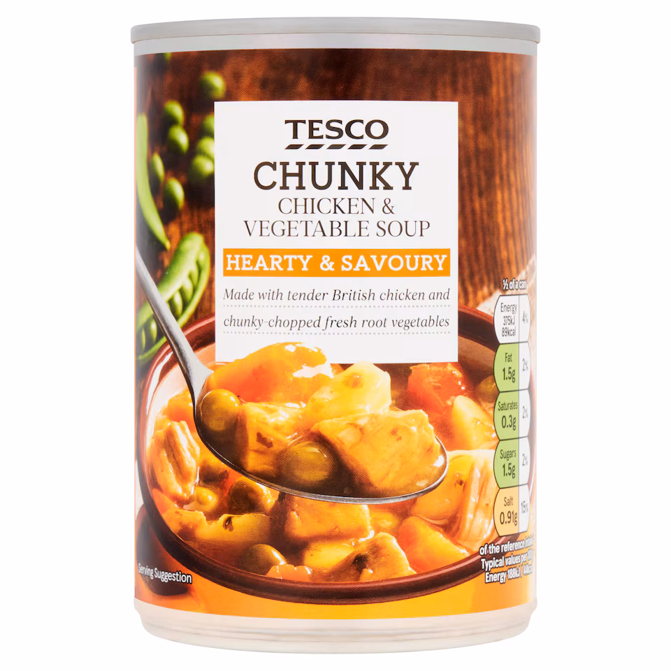 Tesco Chunky Chicken & Vegetable Soup 400G