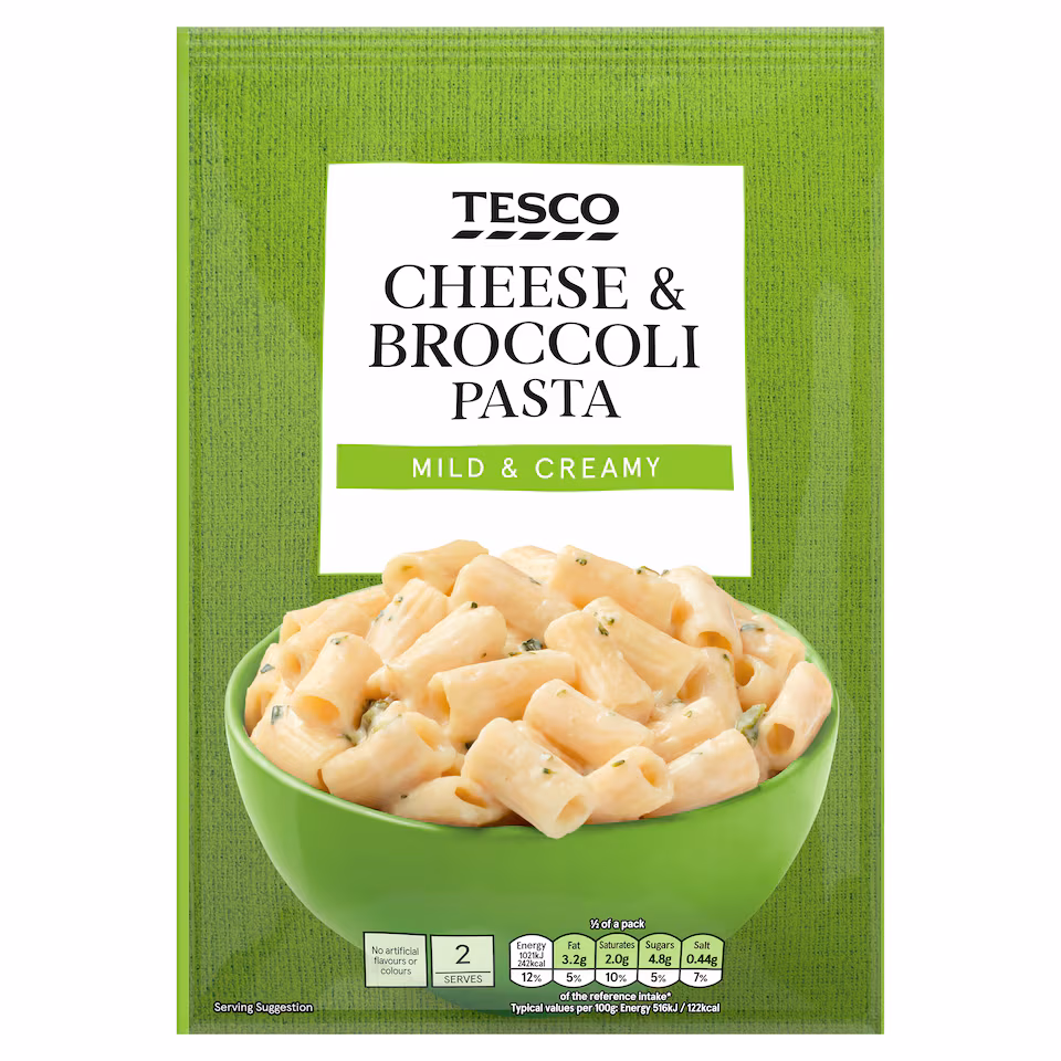 Tesco Cheese & Broccoli Pasta 120g