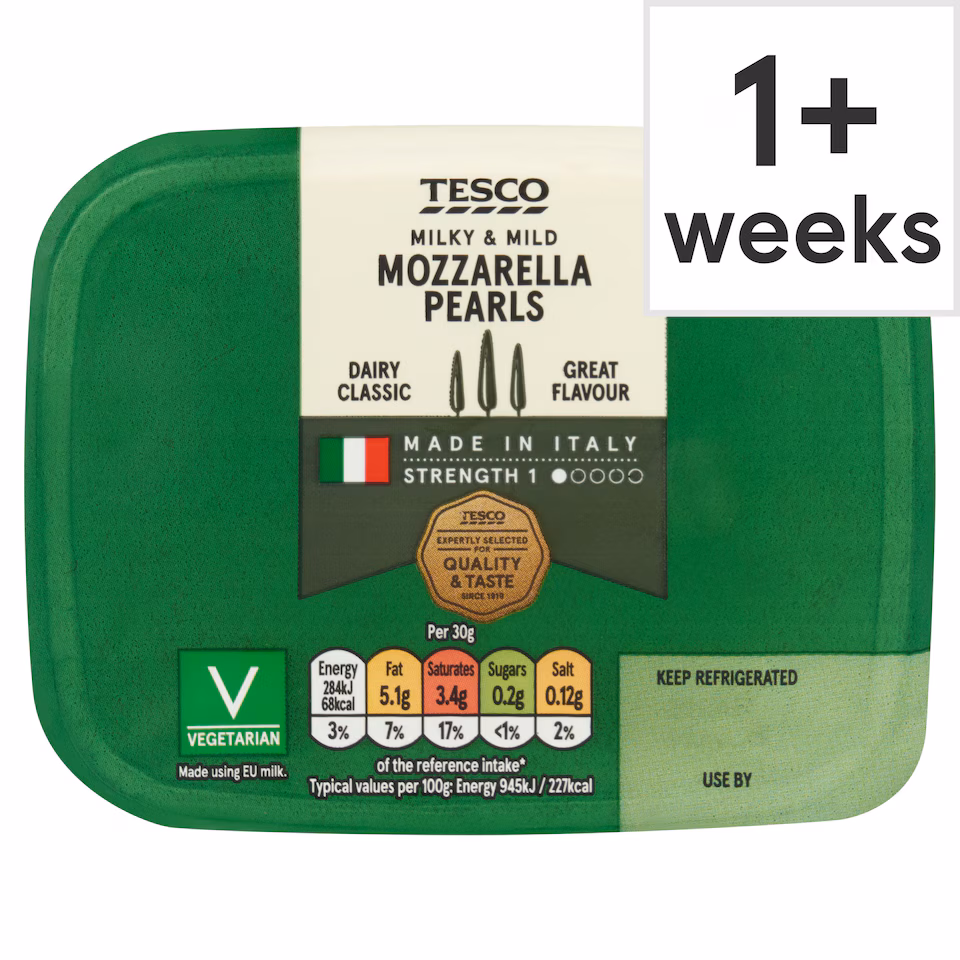 Tesco Mini Mozzarella Pearls 210G