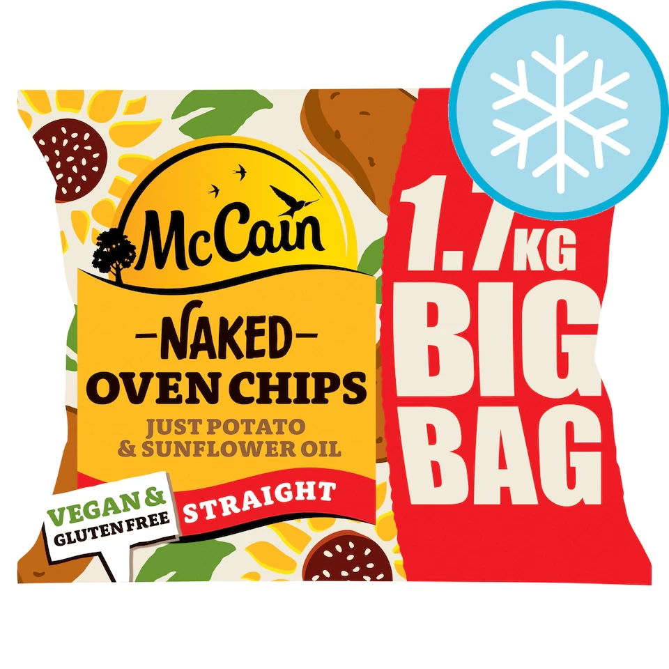 McCain Naked Oven Chips Straight Cut 1.7KG
