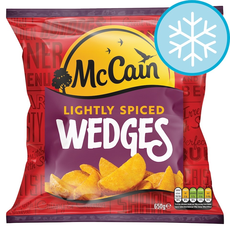 McCain Lightly Spiced Potato Wedges 650G