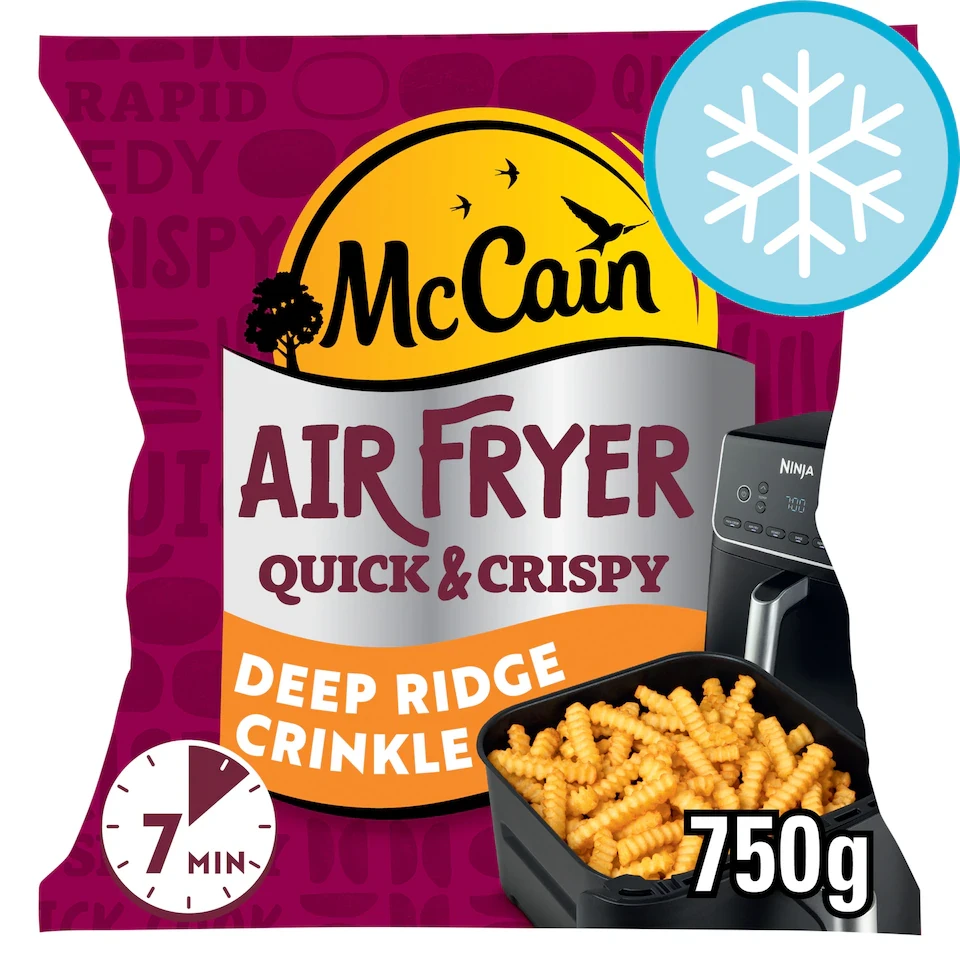 McCain Air Fryer Deep Ridge Crinkle Cut Fries 750g