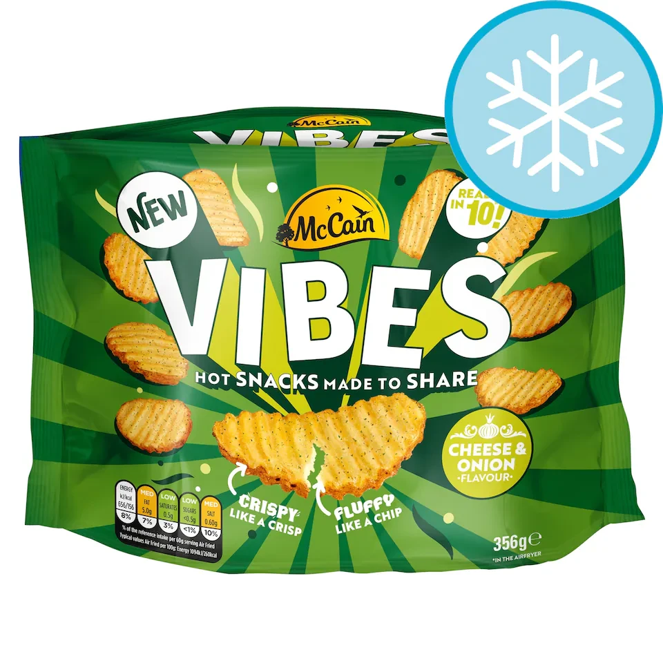 McCain Vibes Cheese & Onion Hot Potato Snack 356G