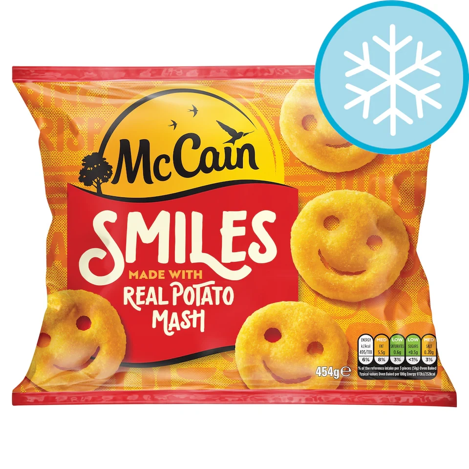 McCain Potato Smiles 454G
