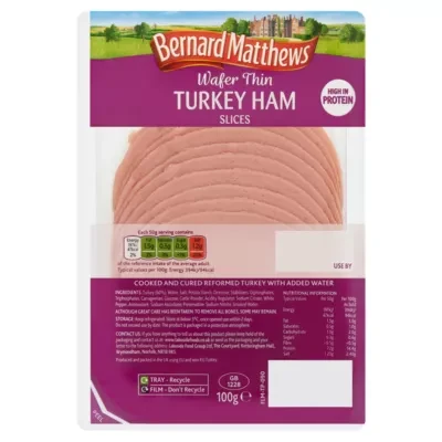 Bernard Matthews ready to eat Wafer Thin Turkey Ham Slices 100g