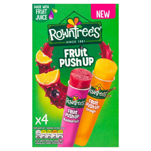 Rowntree's Fruit Push Up Blackcurrant & Orange 4x90ml