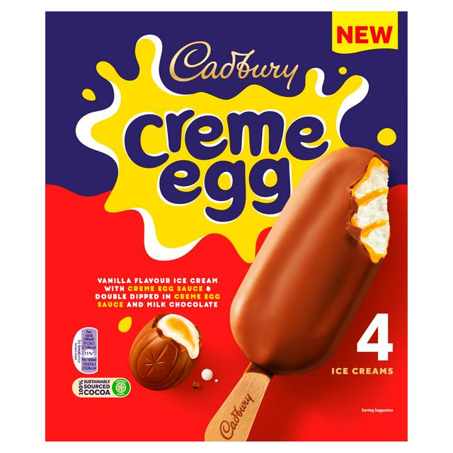 Cadbury Creme Egg Ice Creams 4x90ml