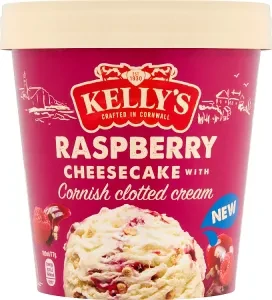 Kelly's Raspberry Cheesecake with Cornish Clotted Cream 425ml