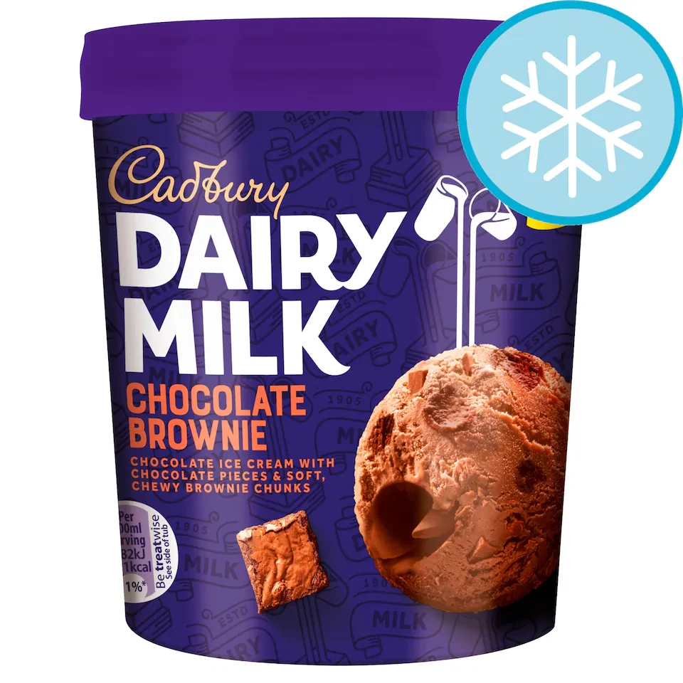 Cadbury Dairy Milk Chocolate Brownie Ice Cream Tub 425ml
