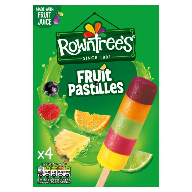 Rowntree's Fruit Pastille Ice Lollies 4x65ml
