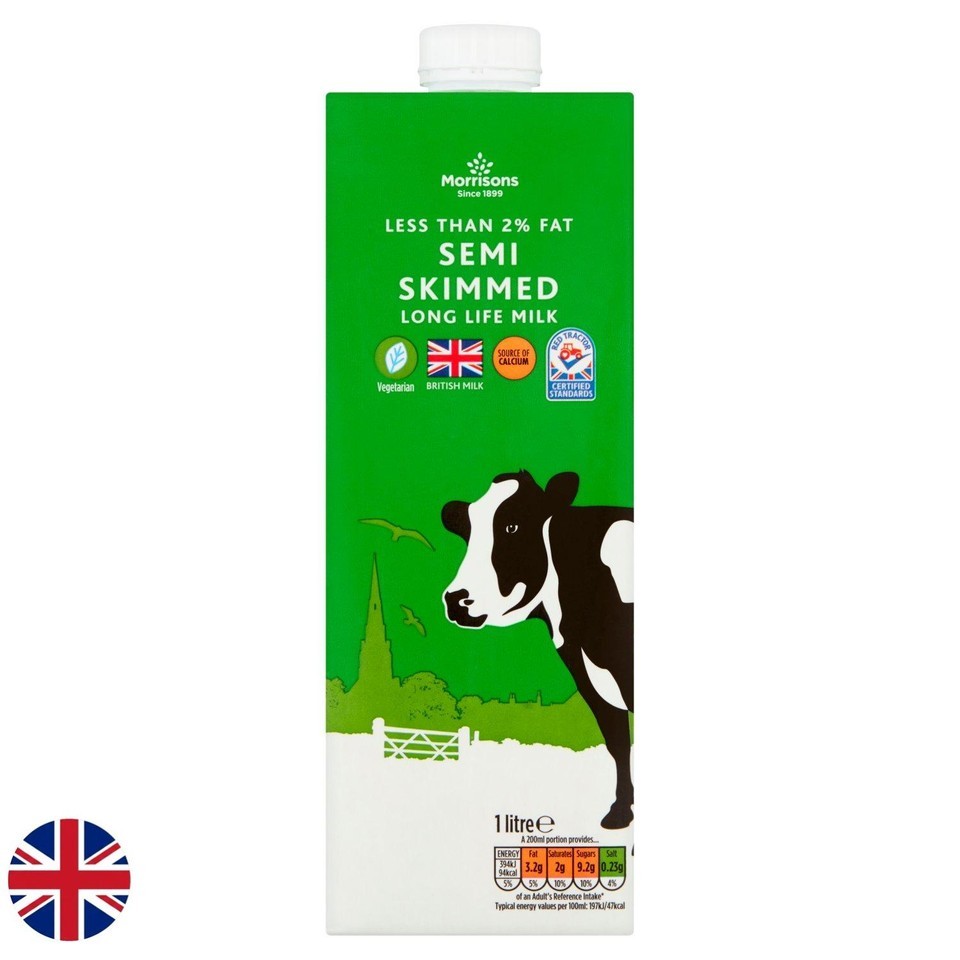 Morrisons Long Life British Semi Skimmed Milk 1l