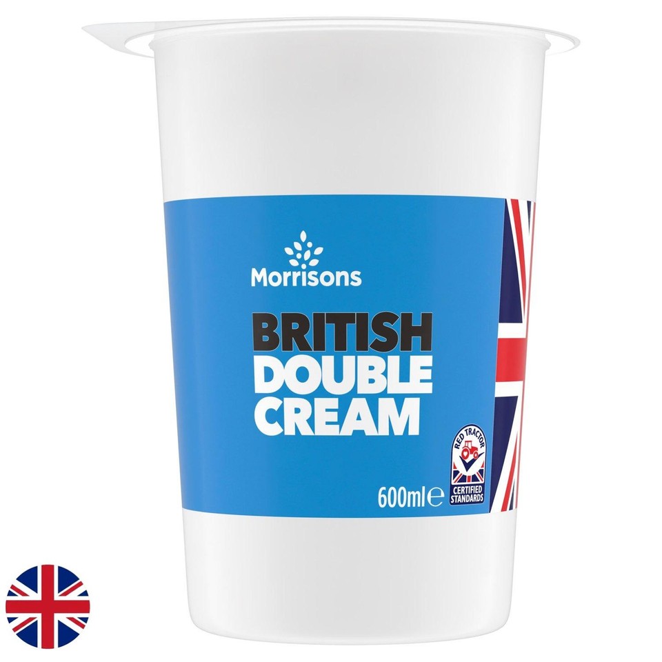 Morrisons British Double Cream 600ml
