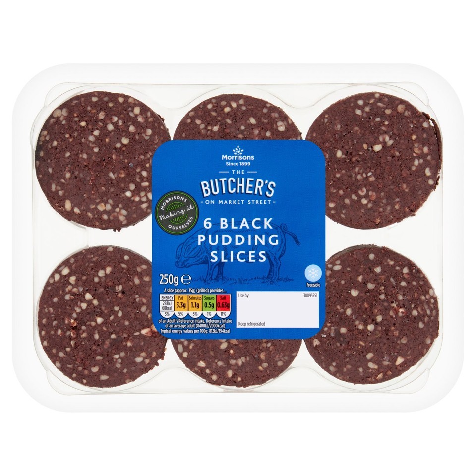 Morrisons Black Pudding Slices 250g