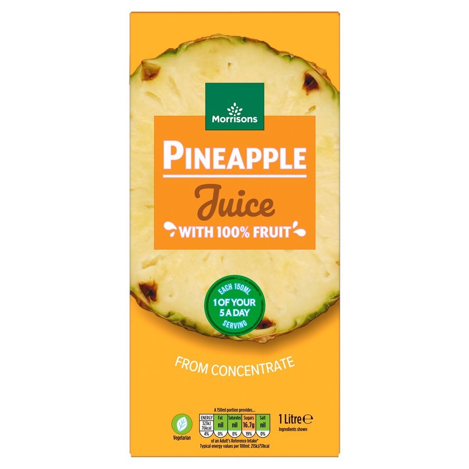 Morrisons Pineapple Juice from Concentrate 1l
