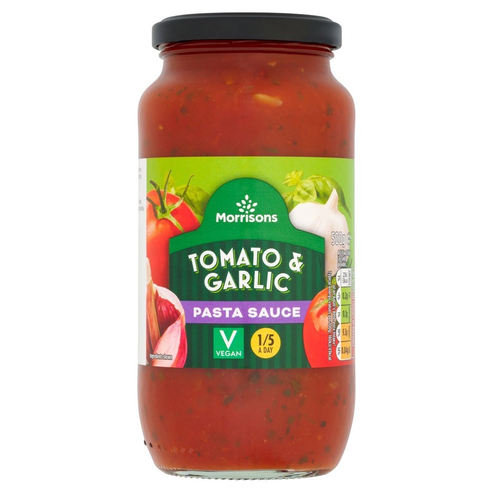 Morrisons Tomato & Garlic Pasta Sauce 500g