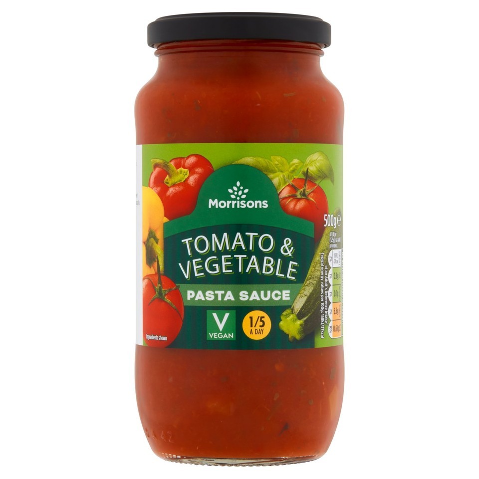 Morrisons Tomato and Vegetable Pasta Sauce 500g
