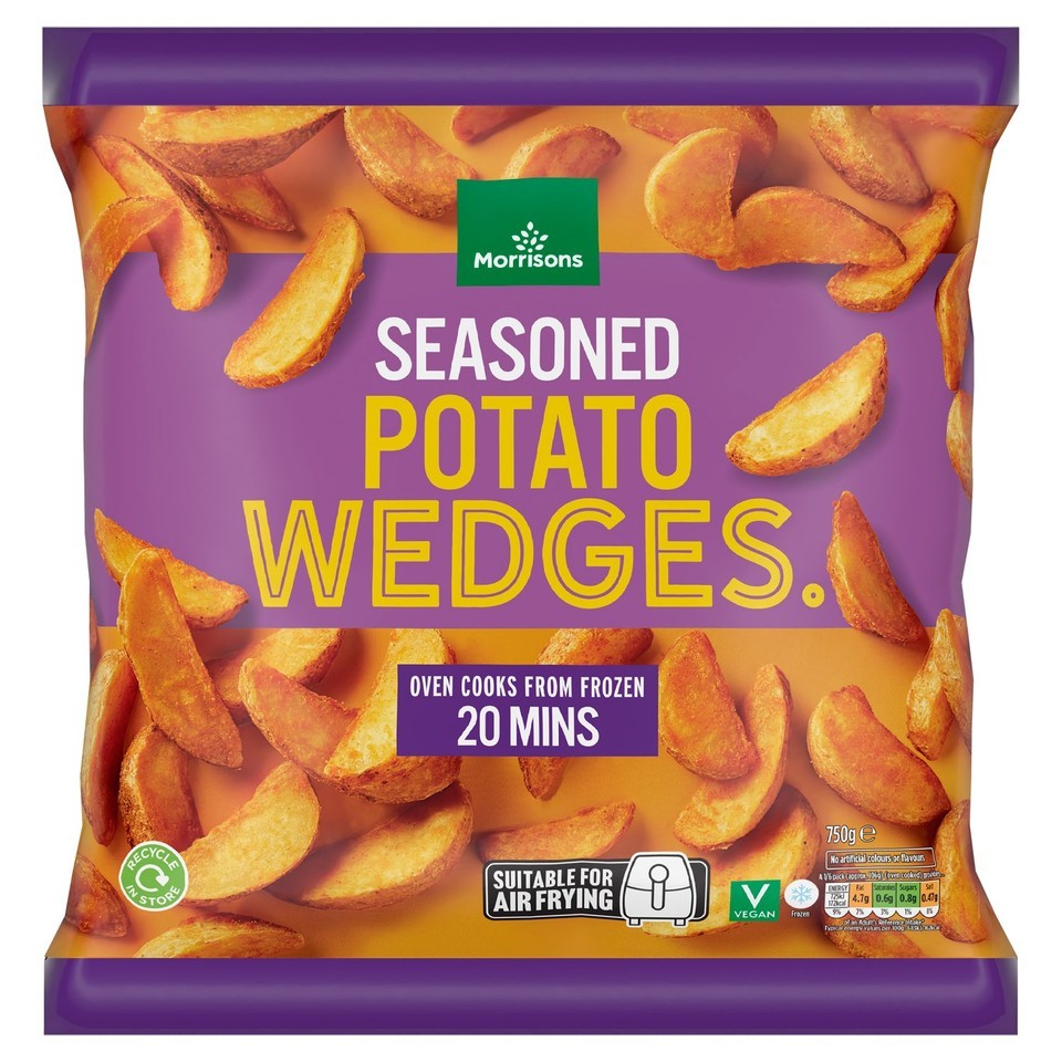 Morrisons Seasoned Fried Wedges 750g