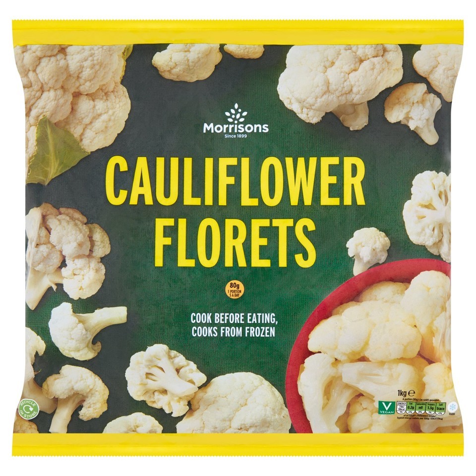 Morrisons Cauliflower Florets 1Kg