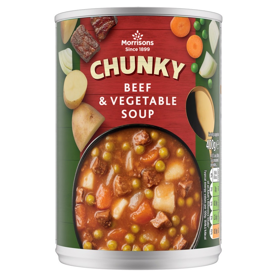 Morrisons Chunky Beef & Vegetable Soup   400g