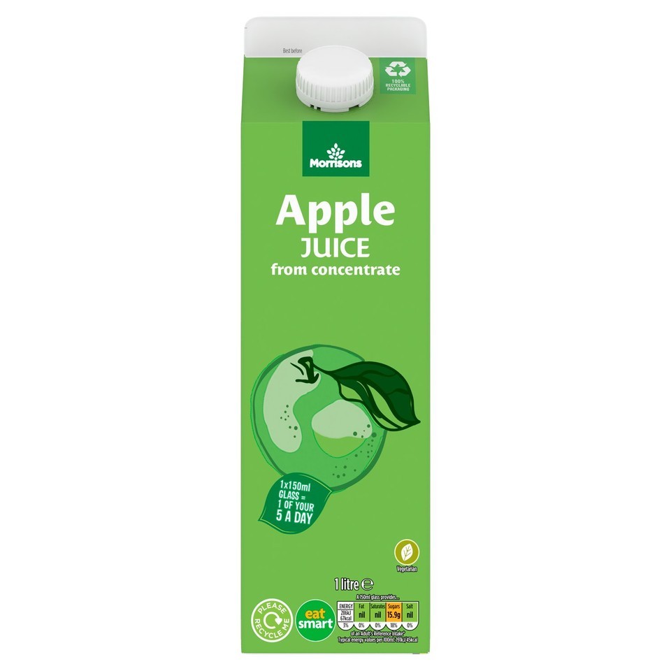 Morrisons Apple Juice from Concentrate 1L