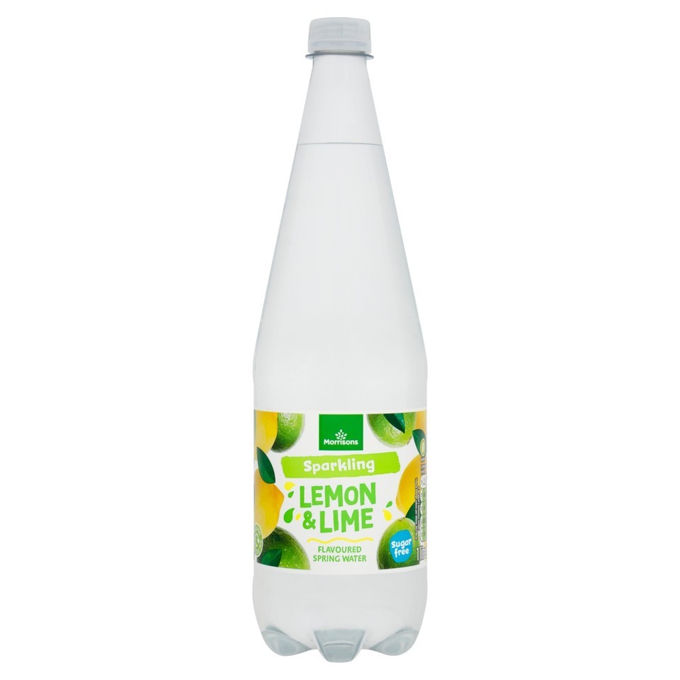 Morrisons No Added Sugar Sparkling Lemon & Lime Spring Water 1L