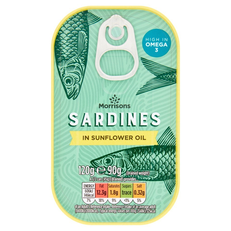 Morrisons Sardines In Sunflower Oil 120g