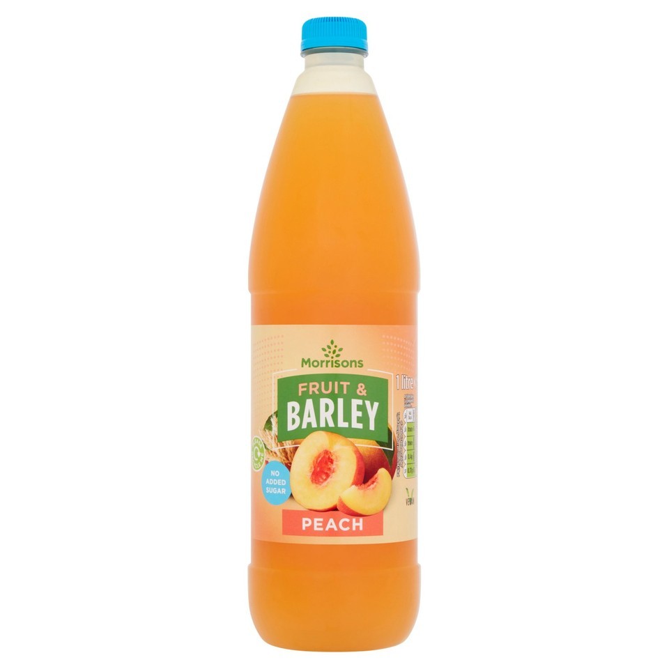 Morrisons No Added Sugar Peach Fruit & Barley Squash 1L