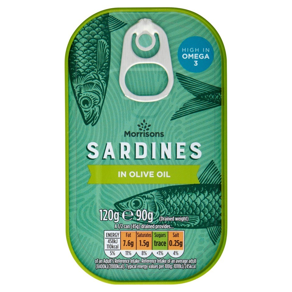 Morrisons Sardines in Olive Oil 120g